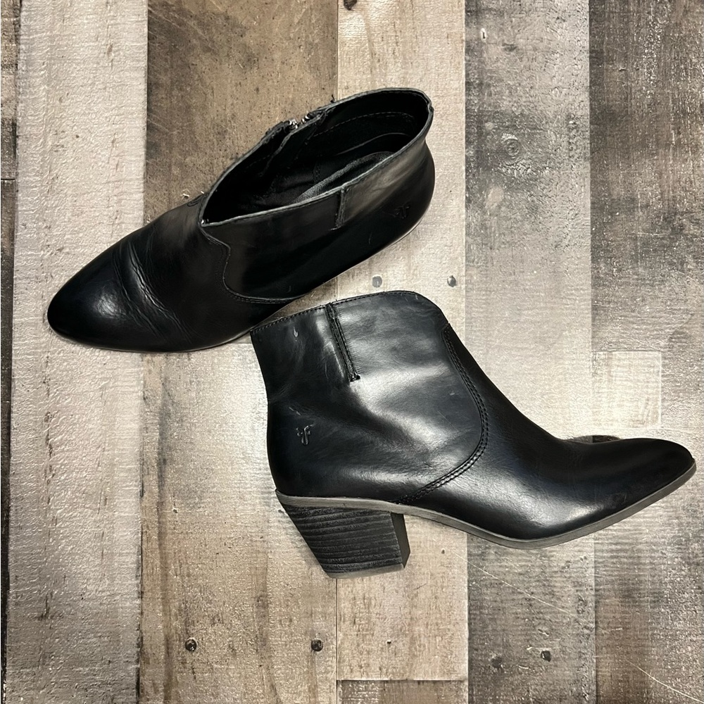 Frye Black Leather Boots